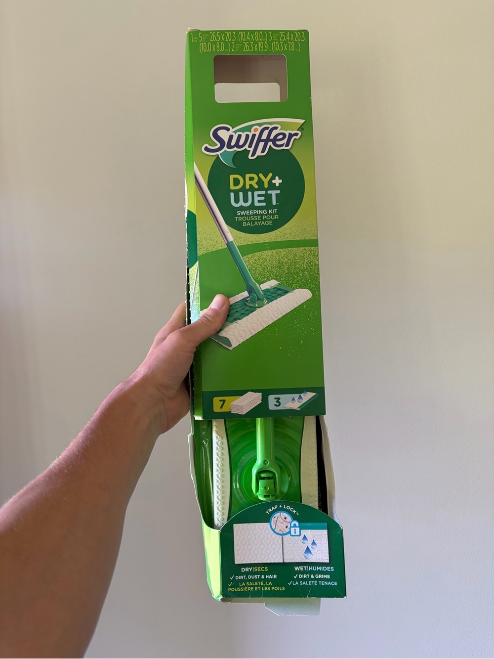 Swiffer 92814 Sweeper Dry + Wet Green Cordless Standard Hard Floor Deep Cleaner